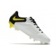 Scarpa Nike Tiempo Legend 9 Elite FG Bianco Fumo Scuro Grigio Nero Giallo