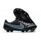 Scarpa Nike Tiempo Legend 9 Elite FG Nero Grigio Ferro