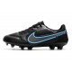 Scarpa Nike Tiempo Legend 9 Elite FG Nero Grigio Ferro