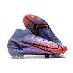 Nike Mercurial Superfly 8 Elite FG Mbappe Thistle Chiaro Argento Metallico