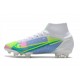 Nike Mercurial Superfly 8 Elite FG Bianco Blu