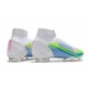 Nike Mercurial Superfly 8 Elite FG Bianco Blu