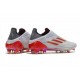 adidas X Speedflow+ FG Bianco Ferro Metallizzato Rosso Solare