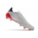 adidas X Speedflow+ FG Bianco Ferro Metallizzato Rosso Solare