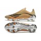 Scarpe da Calcio adidas X Speedflow+ FG Tech Metallic Nero Core Intense Arancione