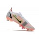 Nike Mercurial Vapor 14 Elite SG Bianco Nero Cremisi Vivace Rosa Blast