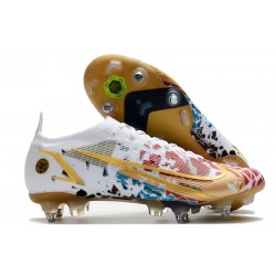 Nike Mercurial Vapor 14 Elite SG Bianco Oro Rosso