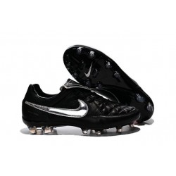 Scarpini Calcio Nike Tiempo Legend V FG Uomo Nero Metallico