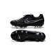 Scarpini Calcio Nike Tiempo Legend V FG Uomo Nero Metallico