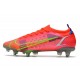 Nike Mercurial Vapor 14 Elite SG Cremisi Vivace Argento Metallico