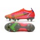 Nike Mercurial Vapor 14 Elite SG Cremisi Vivace Argento Metallico