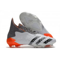 adidas Predator Freak+ FG Bianco Ferro Metallizzato Rosso Solare