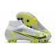 Nike Mercurial Superfly VIII Elite AG PRO Bianco Nero Metallic Argento