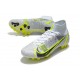 Nike Mercurial Superfly VIII Elite AG PRO Bianco Nero Metallic Argento