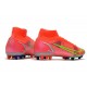 Nike Mercurial Superfly VIII Elite AG PRO Cremisi Vivace Argento Metallico