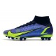 Nike Mercurial Superfly VIII Elite AG PRO Zaffiro Volt Blu Void