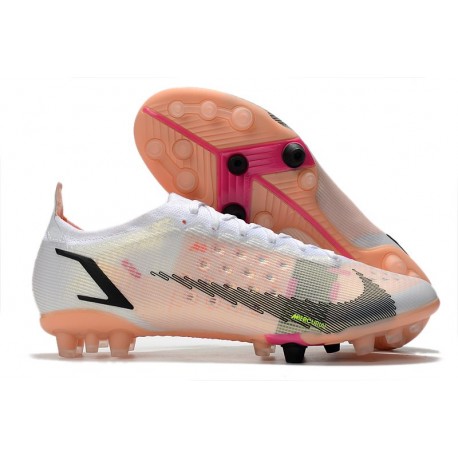 Nike Mercurial Vapor 14 Elite AG PRO Bianco Nero Cremisi Vivace Rosa Blast