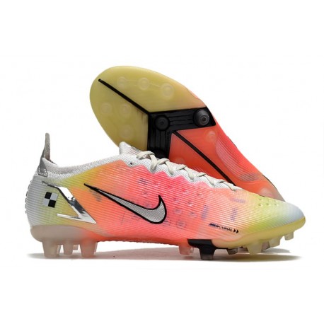 Nike Mercurial Vapor 14 Elite AG PRO Bianco Argento Metallico Platino Puro