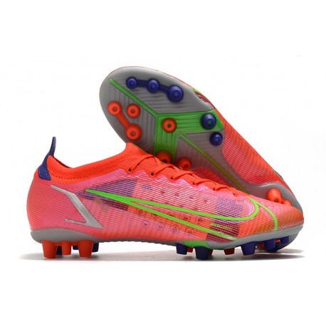 Nike Mercurial Vapor 14 Elite AG PRO Cremisi Vivace Argento Metallico