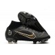 Nike Mercurial Superfly VIII Elite FG Nero Oro Metallico Argento Metallico