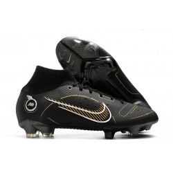 Nike Mercurial Superfly VIII Elite FG Nero Oro Metallico Argento Metallico