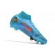 Nike Mercurial Superfly VIII Elite FG Blu Cloro Arancione Laser Marina