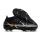 Nike Phantom GT Elite DF2 FG Nero Metallic Grigio Scuro Oro Metallico