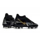 Nike Phantom GT Elite DF2 FG Nero Metallic Grigio Scuro Oro Metallico