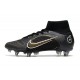 Nike Mercurial Superfly VIII Elite SG-PRO AC Nero Oro Metallico Argento Metallico