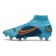 Nike Mercurial Superfly VIII Elite SG-PRO AC Blu Cloro Arancione Laser Marina