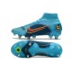 Nike Mercurial Superfly VIII Elite SG-PRO AC Blu Cloro Arancione Laser Marina