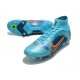 Nike Mercurial Superfly VIII Elite SG-PRO AC Blu Cloro Arancione Laser Marina