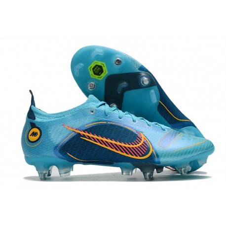 Nike Mercurial Vapor 14 Elite SG Blu Cloro Arancione Laser Marina