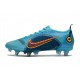 Nike Mercurial Vapor 14 Elite SG Blu Cloro Arancione Laser Marina