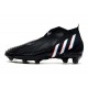 Scarpe Calcio adidas Predator Edge+ FG Nero Core Bianco Rosso Vivido