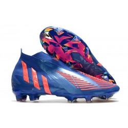 Scarpe Calcio adidas Predator Edge+ FG Hi Res Blu Turbo Hi Res Blu