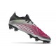 adidas Predator Edge.1 Low FG Silver Svart Rosa