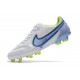 Scarpa Nike Tiempo Legend 9 Elite FG Bianco Blu