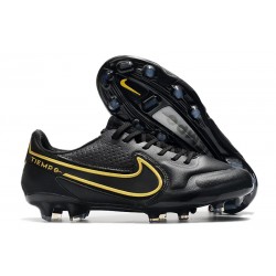 Scarpa Nike Tiempo Legend 9 Elite FG Nero Metallic Grigio Scuro Antracite