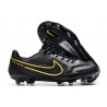 Nike Tiempo Legend 9 Elite FG Nero Metallic Grigio Scuro Antracite