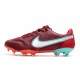 Scarpa Nike Tiempo Legend 9 Elite FG Team Rosso Bianco Ibisco Mistico