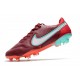 Scarpa Nike Tiempo Legend 9 Elite FG Team Rosso Bianco Ibisco Mistico