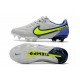 Scarpa Nike Tiempo Legend 9 Elite FG Grigio Nebbia Volt Zaffiro