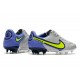 Scarpa Nike Tiempo Legend 9 Elite FG Grigio Nebbia Volt Zaffiro