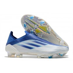 Scarpe da Calcio adidas X Speedflow+ FG Bianco Legacy Indigo Cielo Rush