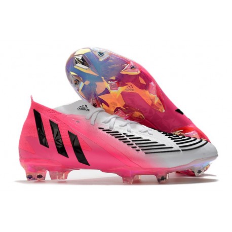 adidas Predator Edge.1 FG Scarpa Nuovo Rosa Solare Nero Bianco