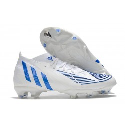 adidas Predator Edge.1 FG Scarpa Nuovo Bianco Hi Res Blu