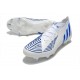 adidas Predator Edge.1 FG Scarpa Nuovo Bianco Hi Res Blu