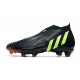 Scarpe Calcio adidas Predator Edge+ FG Nero Verde