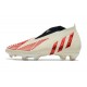 Scarpe Calcio adidas Predator Edge+ FG Bianco Off Rosso Vivido Oro Metallico